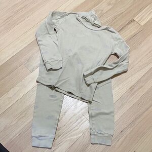 Rylee + cru Cozy Beige Pajama Set